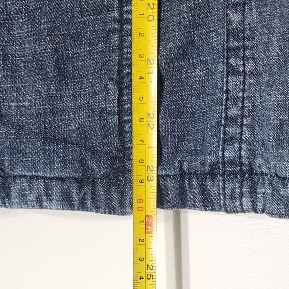Contrast Women Light Blue 99% Cotton Blend Button Down Denim Jean Jacket Size XL - Picture 10 of 12